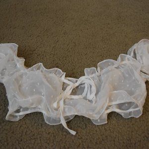 🦋Sheer White Crop Top🦋